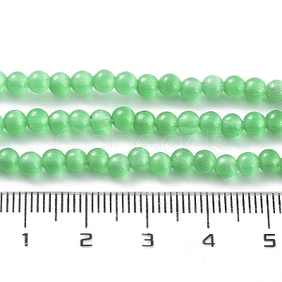 Cat Eye Beads Strands CE-F022-4mm-08-1