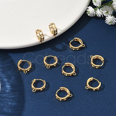 SHEGRACE Brass Hoop Earrings Findings XGR0151G-89G-1