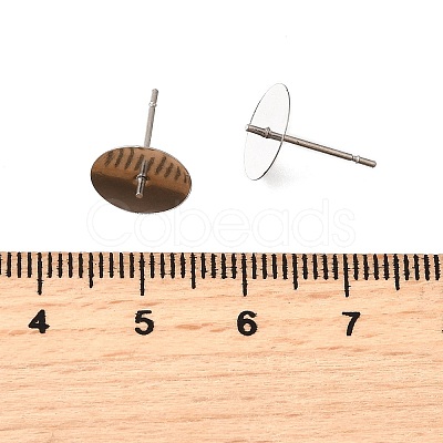 304 Stainless Steel Stud Earring Findings STAS-D370-02P-05-1