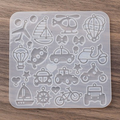 Pendant Silicone Molds AJEW-S041-04B-1