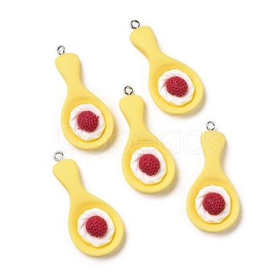 Opaque Resin Pendants RESI-G032-F04-1