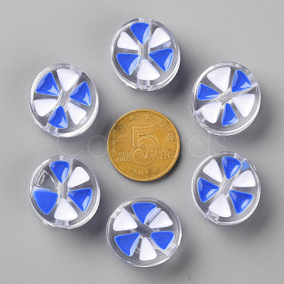 Transparent Enamel Acrylic Beads TACR-S155-005A-1