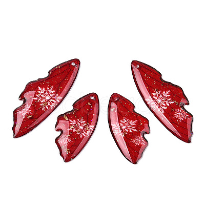 Christmas Theme Epoxy Resin Pendants LS-RESI-TAC0021-99A-1