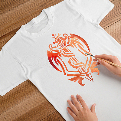 PET Hollow Out Drawing Painting Stencils DIY-WH0403-015-1