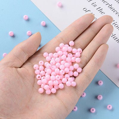 Opaque Acrylic Beads LS-X-MACR-S370-C6mm-A01-1