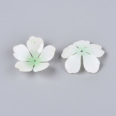Flower Acrylic Bead Caps SACR-T017-51D-1