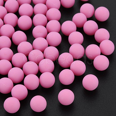 Opaque Acrylic Beads PAB702Y-B01-03-1
