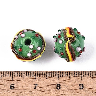 Handmade Lampwork Bumpy Beads LAMP-T022-05E-1