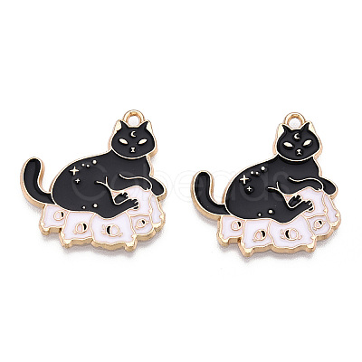 Alloy Enamel Pendants ENAM-CJC0020-24-1