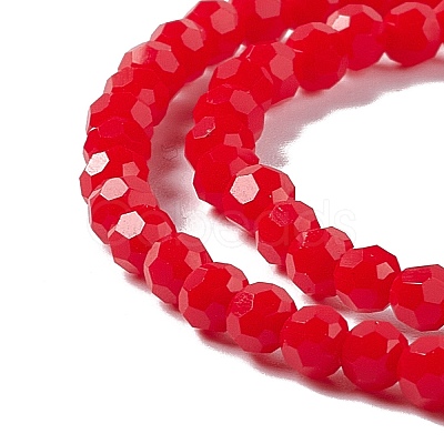 Faceted(32 Facets) Glass Beads Strands EGLA-J042-35A-05-1