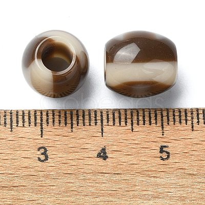 Two Tone Resin European Beads RESI-U008-06E-1