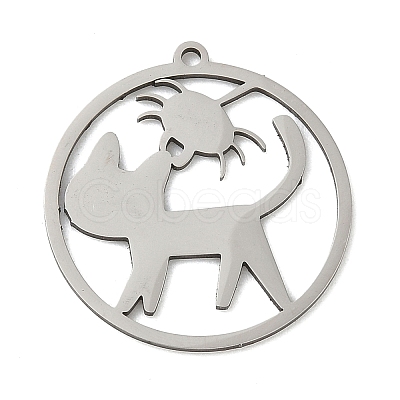 201 Stainless Steel Pendants STAS-G366-02P-07-1
