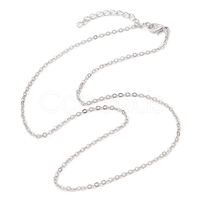 Brass Cable Chain Necklaces NJEW-JN04511-06-1