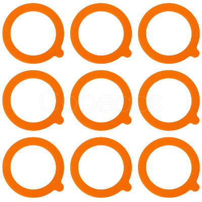 14Pcs Silicone Jar Gaskets AJEW-CN0007-09A-1