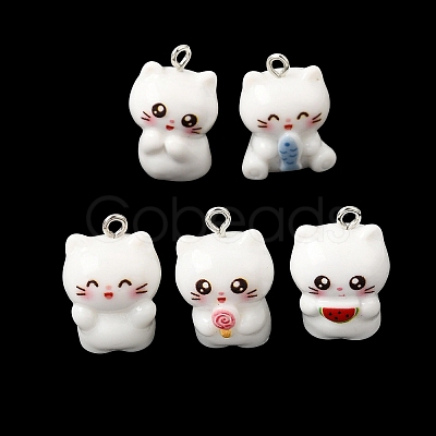 Opaque Resin Pendants RE-CBAD0A2-11P-1