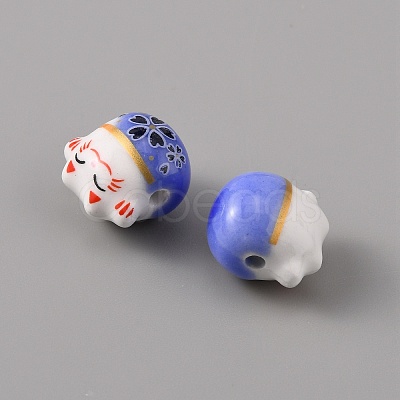Handmade Porcelain Beads PORC-WH0016-02C-1