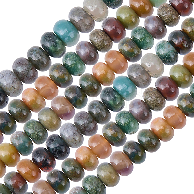 1 Strand Natural Indian Agate Beads Strands G-SC0003-77-1