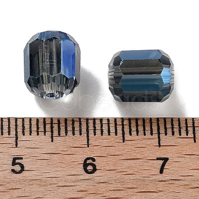 Electroplate Column Glass Beads EGLA-A043-02-FR02-1