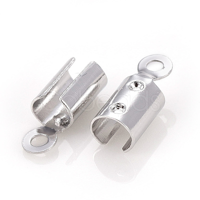 Brass Folding Crimp Ends KK-F777-01P-1
