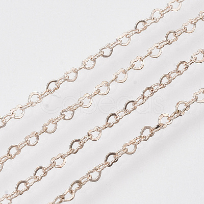 Brass Heart Link Chains CHC-T008-03RG-01-1