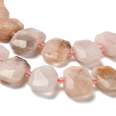 Natural Morganite Beads Strands G-H078-B20-01-1