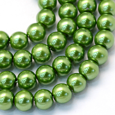 Baking Paint Glass Pearl Bead Strands HY-Q003-3mm-13-1