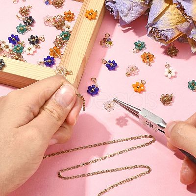 27Pcs 9 Colors Glass Pendants GLAA-CJ0001-83-1
