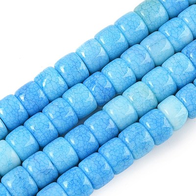 Ombre Effect Dyed Glass Beads Strands GLAA-H037-01E-1