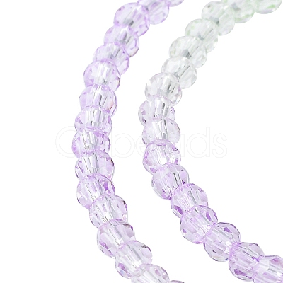 Transparent Glass Beads Strands GLAA-YW0001-59C-1