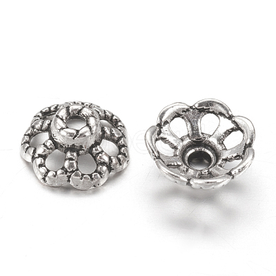 Tibetan Style Alloy Fancy Bead Caps X-LF0761Y-NF-1