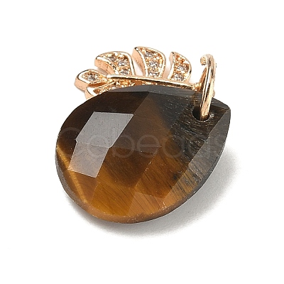 Natural Tiger Eye Pendants G-K422-02KCG-05-1
