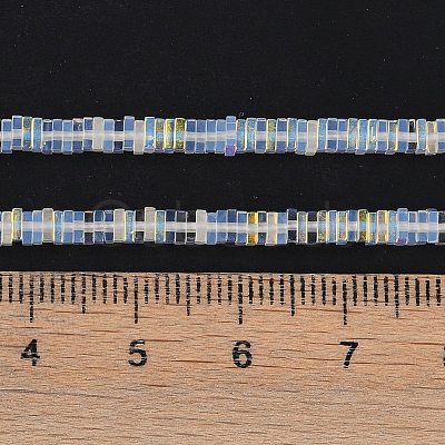 Electroplate Glass Beads Strands GLAA-B023-01A-15-1