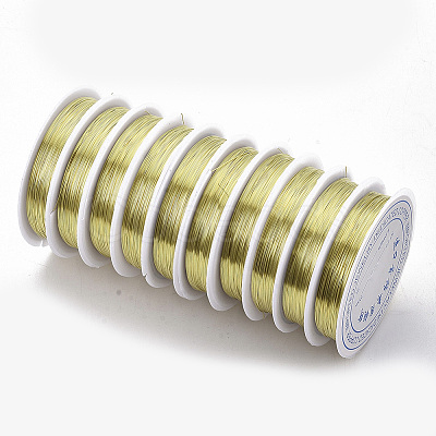Round Copper Jewelry Wire CWIR-S002-0.3mm-02-1