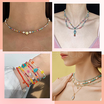 3 Strands Imitation Jade Glass Beads GLAA-PA0001-36B-05-1