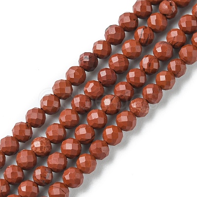 Natural Red Jasper Beads Strands G-F748-H01-02-1