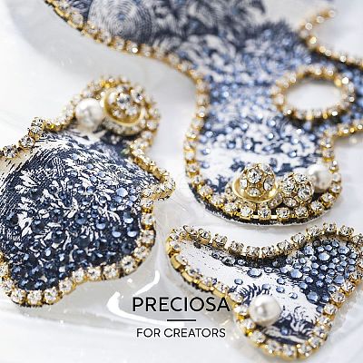 Preciosa® MAXIMA Crystal Round Stones Y-PRC-RBSS39-00030-277-1
