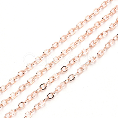 3.28 Feet Brass Cable Chains X-CHC-T008-06A-RG-1