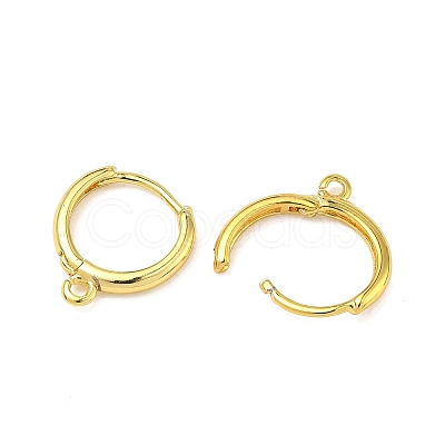 Brass Hoop Earring Findings KK-G557-11G-1