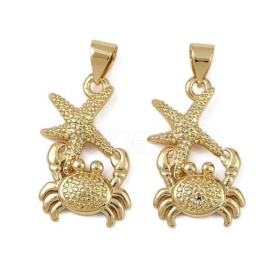 Brass Pendants KK-I358-057G-01-1
