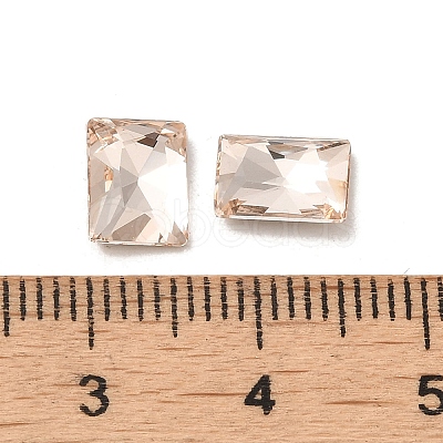 Glass Rhinestone Cabochons RGLA-P037-12B-D261-1