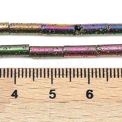 Electroplated Natural Lava Rock Beads Strands G-K388-03A-08-1