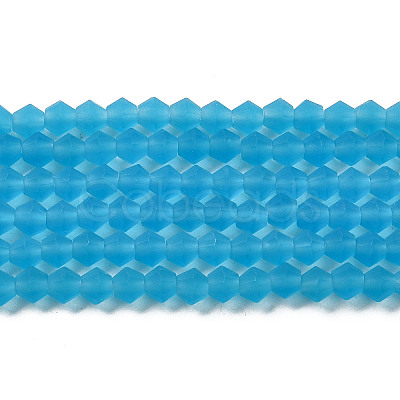 Imitate Austrian Crystal Frosted Glass Beads Strands LS-EGLA-A039-T6mm-MD19-1