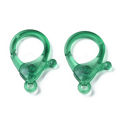 Transparent Acrylic Lobster Claw Clasps TACR-T023-01C-1