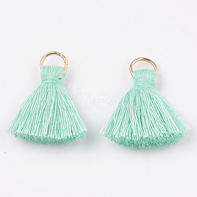 Polycotton(Polyester Cotton) Tassel Pendant Decorations X-FIND-S280-09-1