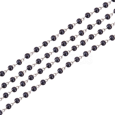 Handmade Glass Pearl Beads Chains AJEW-ph00493-06-1