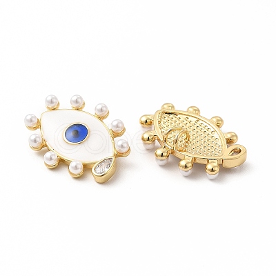 Rack Plating Brass Cubic Zirconia Pendants KK-G456-18G-1