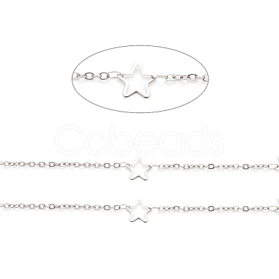 Tarnish Resistant 304 Stainless Steel Cable Chains CHS-F015-20P-1