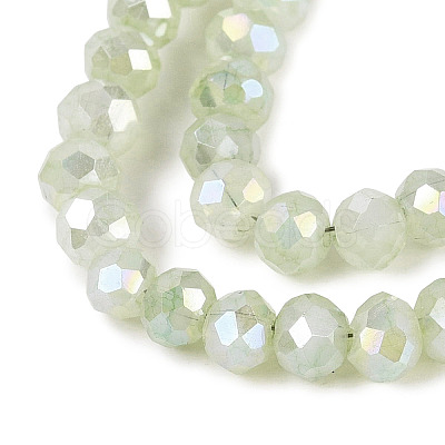 Dyed Crackle Imitation Jade Glass Beads Strands EGLA-Q131-02A-02-1