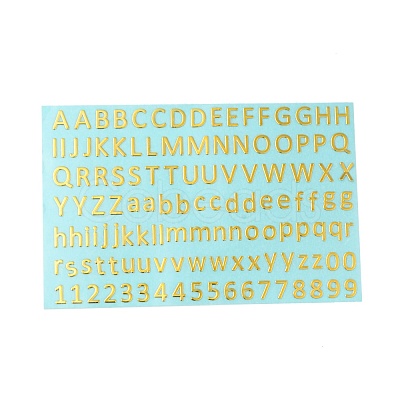 Brass Self-Adhesive Picture Stickers DIY-C059-01E-1