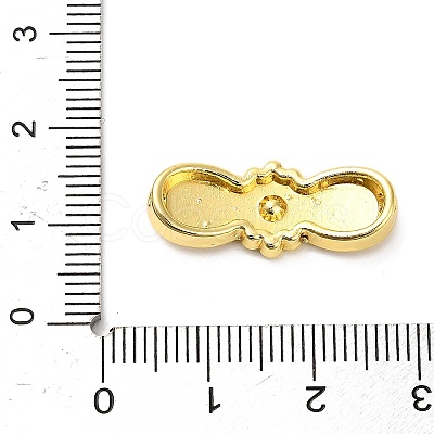 Brass Beads Rhinestone Settings KK-L229-018G-1